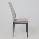 Стул OREO, серо-бежевый велюр HLR-9/черный